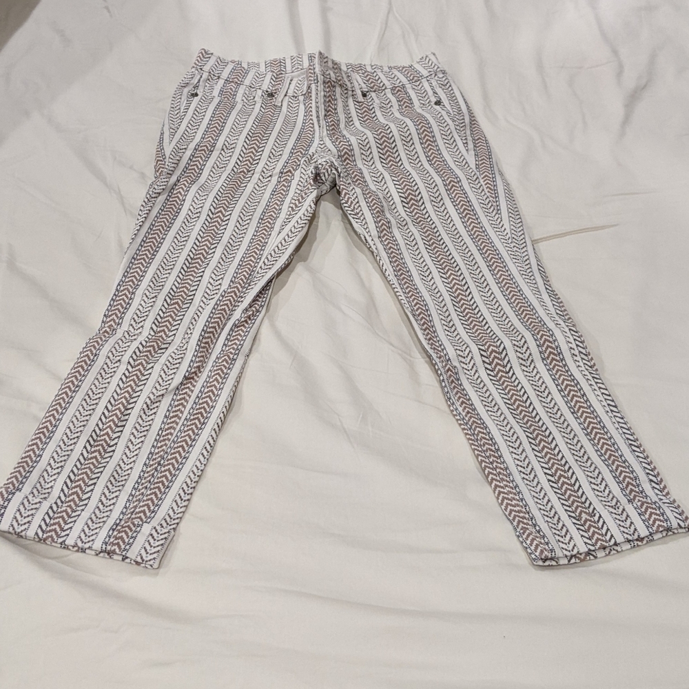 Modern Cuffed Crop Cotton Pants